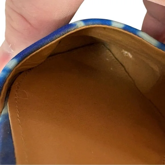 J.Crew Women's Blue and White Tie Dye D'Orsay Flats, Style #C4927, Size 6 - Picture 11 of 12